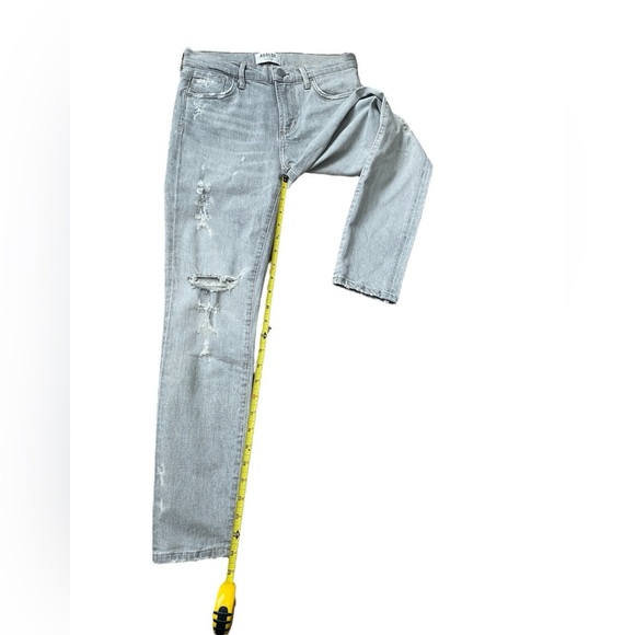 AGOLDE Sophie High Rise Crop Skinny Jeans Portland Destructed Gray Size 25 - Picture 6 of 8